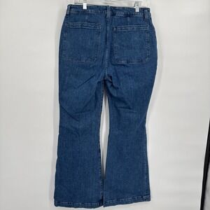 Madewell Flea Market Flare Curvy Jeans Medium Wash Mid Rise Stretch Size 31
